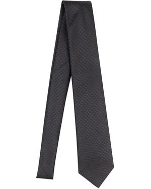 Emporio Armani Corbata con motivo de águila - Azul