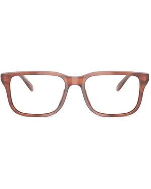 Emporio Armani Square-Frame Glasses - Brown
