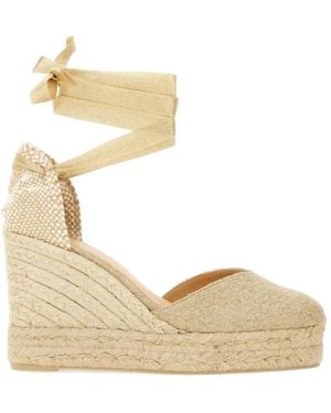Castañer Chiara Heeled Espadrilles - Metallic