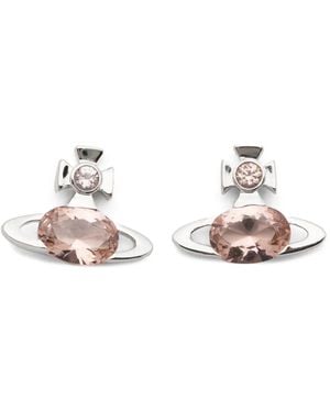 Vivienne Westwood Allie Orb Crystal-Embellished Earrings - White
