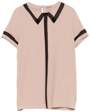 N°21 Polo-Collar Blouse - Pink