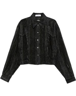 Kiko Kostadinov Kraner ストライプ シャツ - ブラック