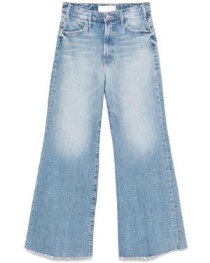 Mother Lil Hustler Roller Frayed Jeans - Blue