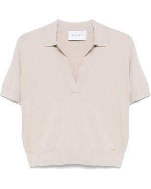 Kaos T-Shirt Con Placca Logo - Bianco