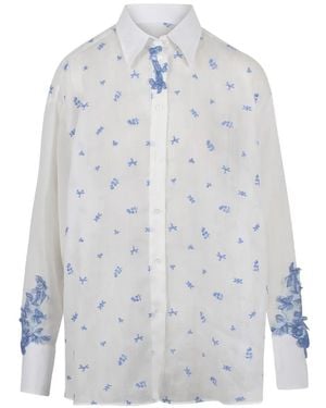 Ermanno Scervino Long-Sleeves Shirt - White