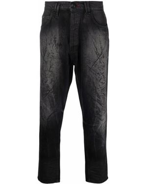 Philipp Plein Carrot-Fit Denim Jeans - Black