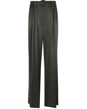 Zimmermann Pleated Belted Pants - Green