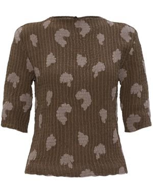 Samsøe & Samsøe Haut Safrida À Fleurs - Brown