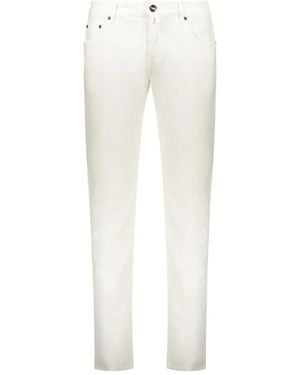 Moorer Credi-Drl Five-Pocket Jeans - White