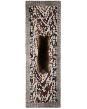 Pierre Louis Mascia Sjaal Met Pied-De-Poule Print - Wit