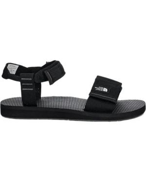 The North Face Logo-Patch Touch-Strap Sandals - Black