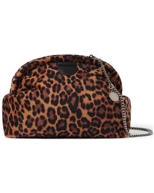 Stella McCartney Clutch Mit Leoparden-Print - Braun