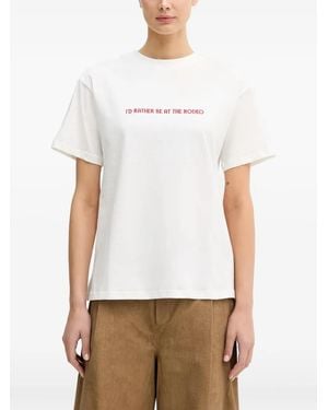 Never Fully Dressed Rodeo Graphic-Print T-Shirt - White