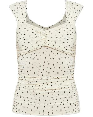 Isabel Marant Gemina polka-dot top - Blanco