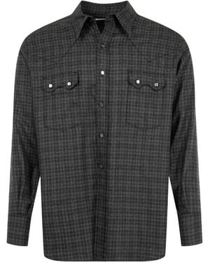 Kaptain Sunshine Cowboy Plaid Shirt - Grey