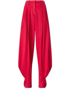 Genny Plissierte Hose - Rot