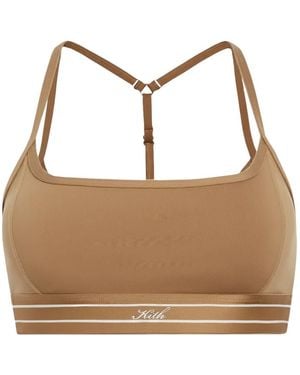 Kith Nadia Logo-Underband Sports Bra - Brown
