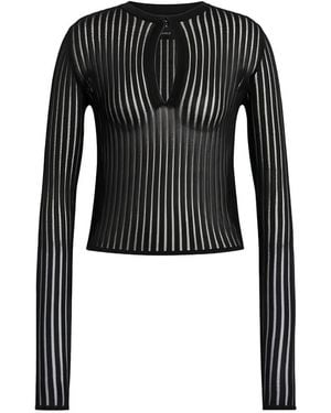 Dondup Striped Top - Black