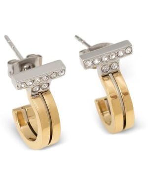 Trussardi Boucles D'Oreilles Demi-Cercle - Metallic