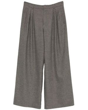 Rossi Zeyn Pinstriped Trousers - Grey