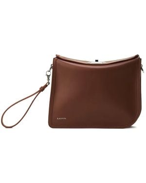 Lanvin Leren Clutch - Bruin