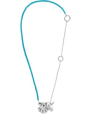 Versace Icons De La Mer Necklace - Blue