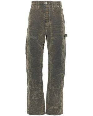 Purple Brand P015 Flocked Carpenter Jeans - Grey