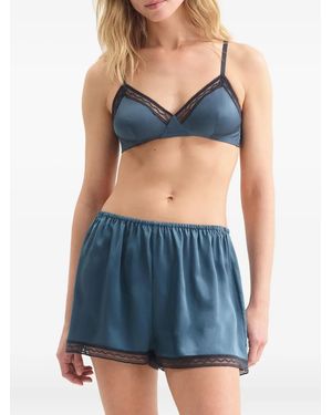 Eres Reggiseno Con Bordo Di Pizzo - Blu