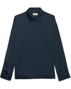 Zadig & Voltaire Tyrica Satin Shirt - Blue