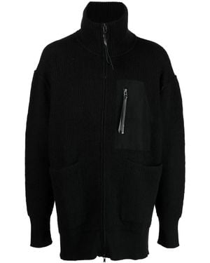 The Viridi-anne Klassischer Cardigan - Schwarz