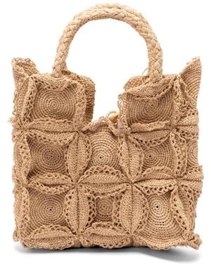 Jamin Puech Paris Sac Cabas Coquette En Raphia - Neutre