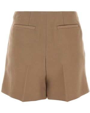 Fendi Ivory Wool Pant in White | Lyst