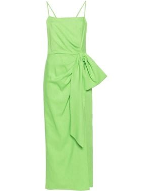 MSGM Maxikleid Mit Raffungen - Grün