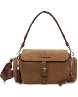 Marc O' Polo Carmen Suede Crossbody Bag - Brown