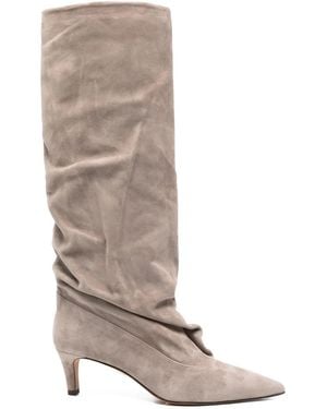 The Seller 60Mm Suede Boots - White