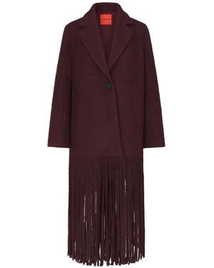 Simon Miller Vero Fringe-Trimmed Coat - Red