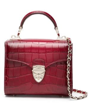 Aspinal of London Mini Mayfair Top-Handle Bag - Red