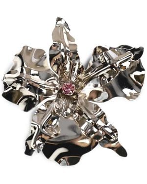 YELLOWSWALLOW Lily Flower Brooch - White