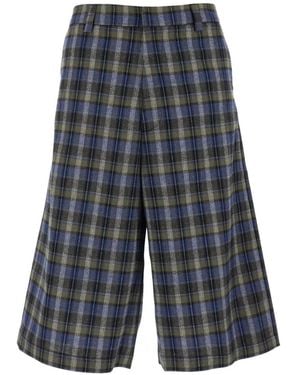 ERL Checked Shorts - Grey