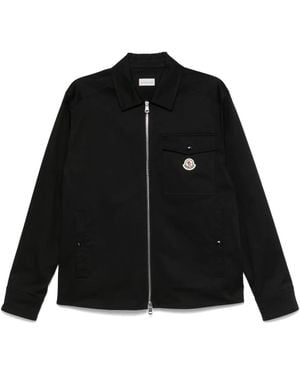 Moncler Zip-Up Shirt Jacket - Black
