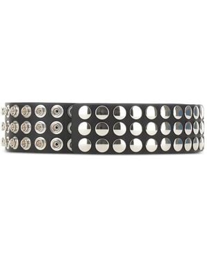 IRO Triple Click Press-Stud Belt - White