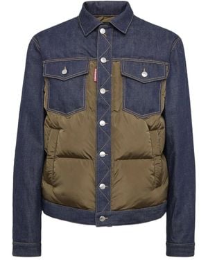 DSquared² Jean パデッドジャケット - ブルー