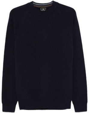 Paul Smith Raglan-Sleeve Crew-Neck Jumper - Blue