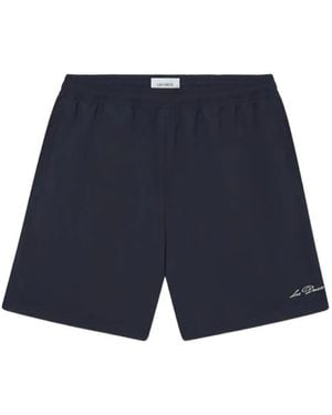 Les Deux Joggingshorts Mit Logo-Stickerei - Blau