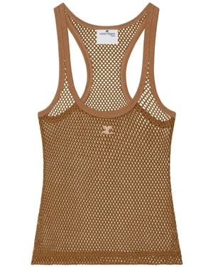 Courreges Scuba タンクトップ - ブラウン