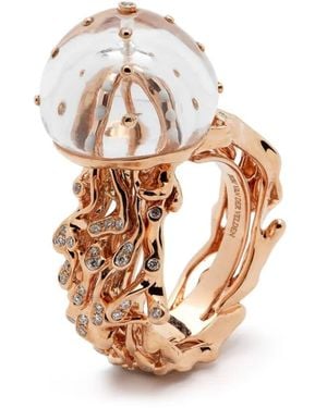Bibi Van Der Velden Anello Jellyfish - Bianco