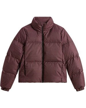 Woolrich Checked Zip Jacket - Purple