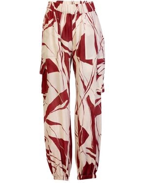 Silvia Tcherassi Abstract Jess Trousers - Red