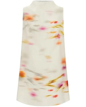 Ferragamo Mini-Jurk Met Blossom-Print - Meerkleurig