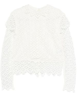 Isabel Marant Top A Maniche Lunghe - Bianco